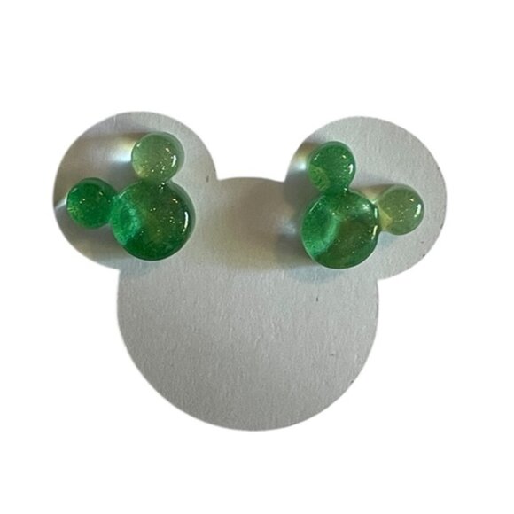 Resin Mickey Mouse Stainless Steel Earrings-New! - Picture 6 of 6